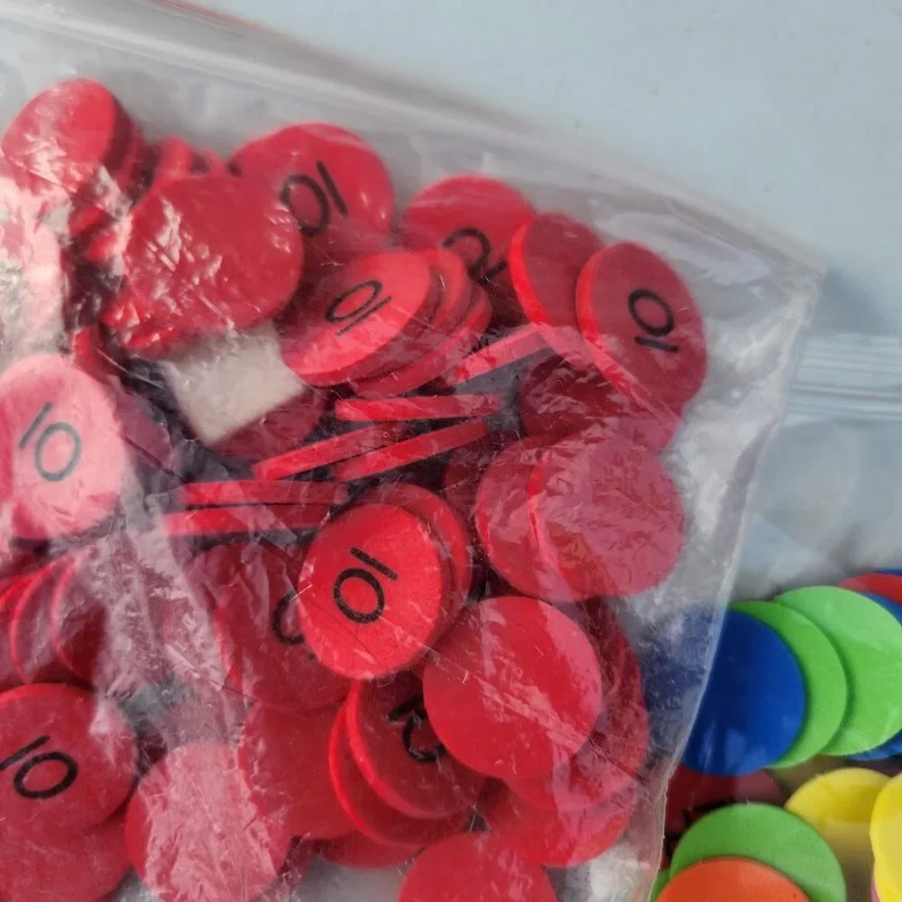 Lakeshore Foam Place Value Disks Discs Counters Classroom Set Educational Math M